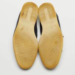Loro Piana Navy Blue Suede Summer Charms Walk Slip On Loafers Size 39