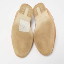 Pre Owned Loro Piana Brown Suede Summer Charms Walk Loafers Size 38.5