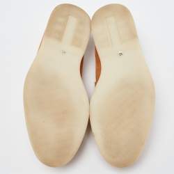 Loro Piana Orange Suede  Summer Charms Walk  Loafers Size 37