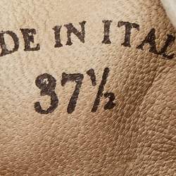 Pre Owned Loro Piana Beige Suede Summer Charms Walk Slip On Loafers Size 37.5