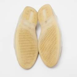 Pre Owned Loro Piana Beige Suede Summer Charms Walk Slip On Loafers Size 37.5