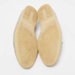 Pre Owned Loro Piana Light Grey Suede Summer Charms Walk Slip On Loafers Size 40