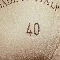 Pre Owned Loro Piana Light Grey Suede Summer Charms Walk Slip On Loafers Size 40