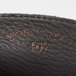 Pre Owned Loro Piana Navy Blue Suede Summer Charms Walk  Loafers Size 40.5