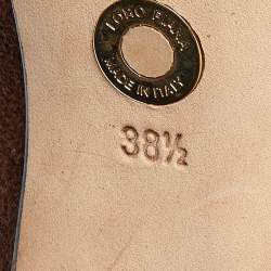 Pre Owned Loro Piana Brown Suede and Leather Knee Length Boots Size 38.5