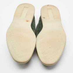 Pre Owned Loro Piana Green Suede Summer Charms Walk Loafers Size 39