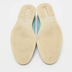 Pre Owned Loro Piana Blue Suede Summer Charms Walk Loafers Size 41