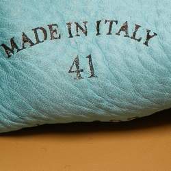 Pre Owned Loro Piana Blue Suede Summer Charms Walk Loafers Size 41