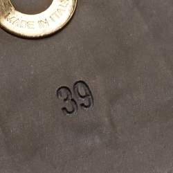 Pre Owned Loro Piana Grey Suede Fringe Detail Slip On Loafers Size 39