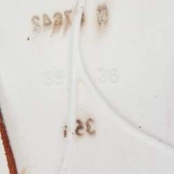 Pre Owned Loro Piana Two Tone Suede and Knit Fabric Low Top Sneakers Size 35