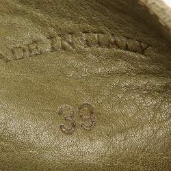Pre Owned Loro Piana Green Suede Summer Charms Walk Loafers Size 39