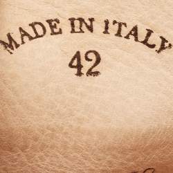 Pre Owned Loro Piana Beige Suede Babouche Charms Walk Sandals Size 42