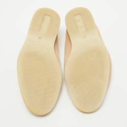 Pre Owned Loro Piana Pink Suede Summer Charms Walk  Loafers Size 36.5