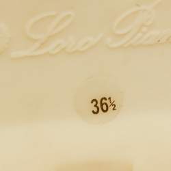 Pre Owned Loro Piana Pink Suede Summer Charms Walk  Loafers Size 36.5