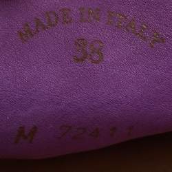 Pre Owned Loro Piana Purple Suede Summer Charms Walk Loafers Size 38