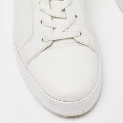 Pre Owned Loro Piana White Leather Nuages Sneakers Size 37.5