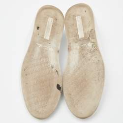 Pre Owned Loro Piana White Leather Nuages Sneakers Size 37.5