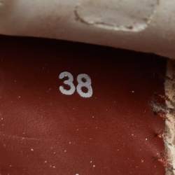 Pre Owned Loro Piana Beige Fabric 360 LP Flexy Walk Low Top Sneakers Size 38