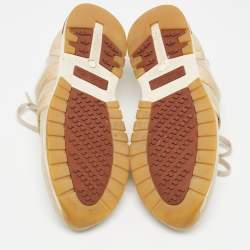 Pre Owned Loro Piana Beige Fabric 360 LP Flexy Walk Low Top Sneakers Size 38