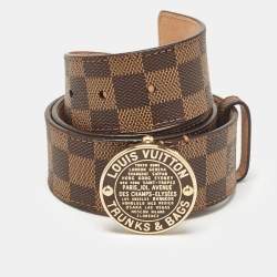 Pre Owned Louis Vuitton Damier Ebene Canvas Trunks and Bags Belt 80 CM