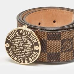 Pre Owned Louis Vuitton Damier Ebene Canvas Trunks and Bags Belt 80 CM