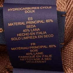 Pre Owned Louis Vuitton Brown Monogram Silk Blend Classic Shawl 
