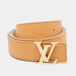 Pre Owned Louis Vuitton Dune Monogram Canvas LV Initiales Reversible Belt 85CM