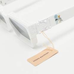 مملوكة مسبقًا نظارة لوي فيتون بيضاء/رمادية Z1440E 1.1 مليونيرز شمسية