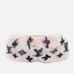 Pre Owned Louis Vuitton Pink Mink Monogram Sleep Eye Mask