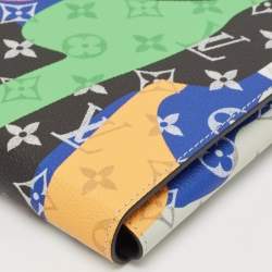 Pre Owned Louis Vuitton x KidSuper Multicolor Monogram Portrait Canvas Mark Folder