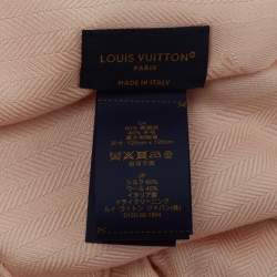 Louis Vuitton Rose Poudre Monogram Silk and Wool Evermore Shawl 