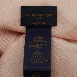 Louis Vuitton Rose Poudre Monogram Silk and Wool Evermore Shawl 