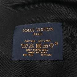 Louis Vuitton Black Silk & Wool Monogram Classic Shawl