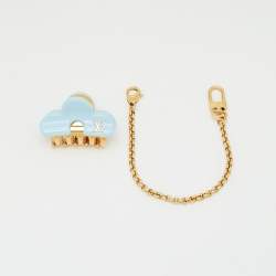 مملوكة مسبقًا Louis Vuitton LV Hair Clip Bag Charm Blue Plexiglass