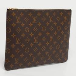 Pre Owned Louis Vuitton L Key Pouch Monogram Canvas 