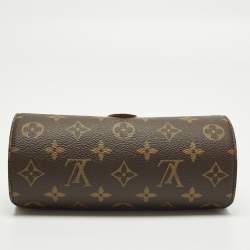 Pre Owned Louis Vuitton 3 Watch Case Monogram Canvas