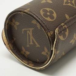 Pre Owned Louis Vuitton 3 Watch Case Monogram Canvas
