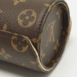 Pre Owned Louis Vuitton 3 Watch Case Monogram Canvas