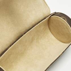 Pre Owned Louis Vuitton 3 Watch Case Monogram Canvas