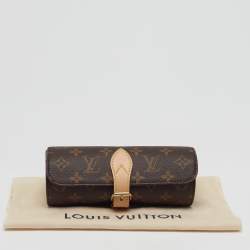 Pre Owned Louis Vuitton 3 Watch Case Monogram Canvas