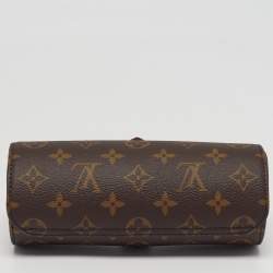 Pre Owned Louis Vuitton 3 Watch Case Monogram Canvas