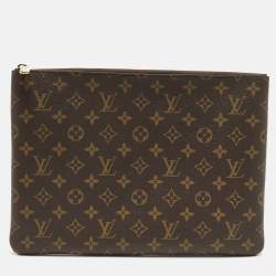 Pre Owned Louis Vuitton L Key Pouch Monogram Canvas 