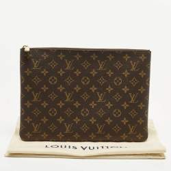 Pre Owned Louis Vuitton L Key Pouch Monogram Canvas 