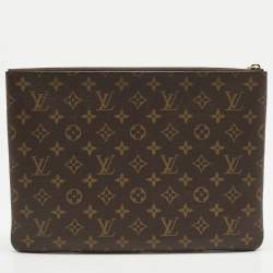 Pre Owned Louis Vuitton L Key Pouch Monogram Canvas 