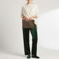 Pre Owned Louis Vuitton L Key Pouch Monogram Canvas 