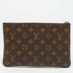 Pre Owned حافظة مفاتيح لويس فيتون كانفاس منقوشة بالحروف الكبيرة