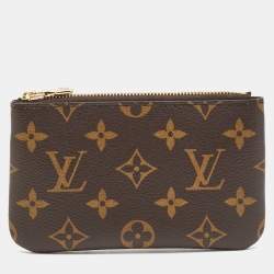 Pre Owned Louis Vuitton S Key Pouch Monogram Canvas 