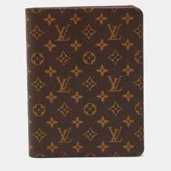 Pre Owned Louis Vuitton Desk Agenda Cover Monogram Canvas 