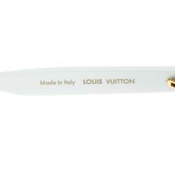 Pre Owned Louis Vuitton x Supreme White / Grey Z0991W Downtown Round Sunglasses