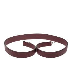مملوكة مسبقًا Louis Vuitton Burgundy Leather Shoulder Strap
